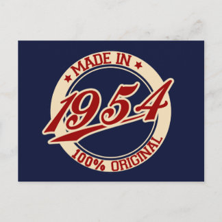 Made In 1954 Postcard