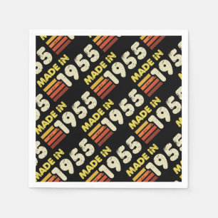 Made In 1955 70th Birthday Napkin