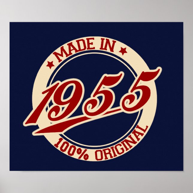 Made In 1955 Poster (Front)