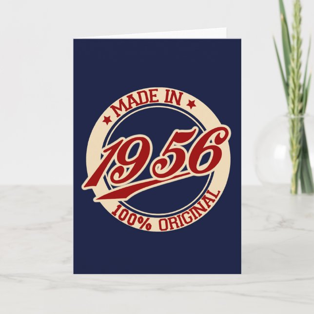 Made In 1956 Card (Front)