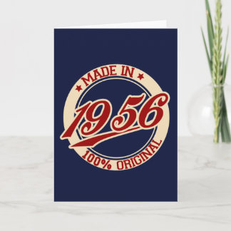 Made In 1956 Card