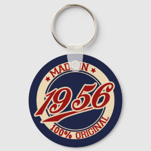 Made In 1956 Key Ring