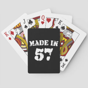 Made In 1957 Playing Cards