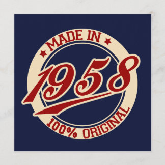 Made In 1958 Card