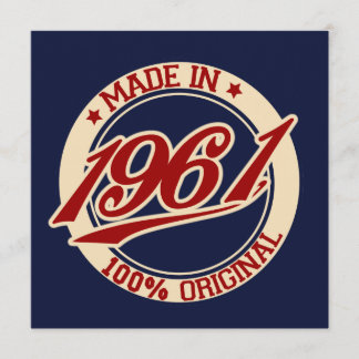 Made In 1961 Card
