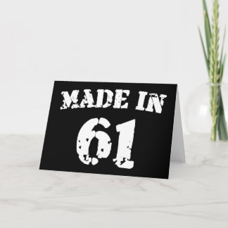 Made In 1961 Card