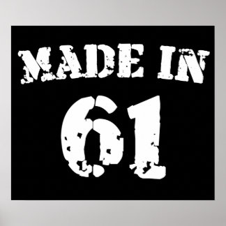 Made In 1961 Poster