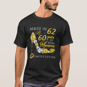 Made In 1962 60 Years Of Being Awesome Jewellery G T-Shirt