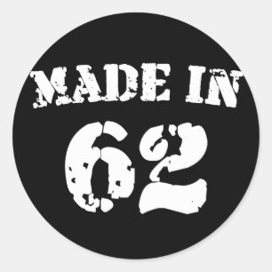Made In 1962 Classic Round Sticker