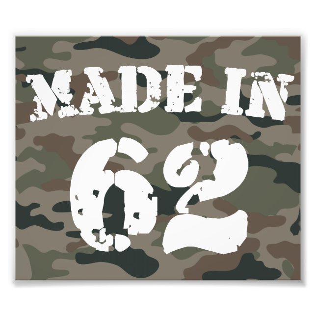 Made In 1962 Photo Print (Front)