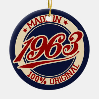 Made In 1963 Ceramic Tree Decoration