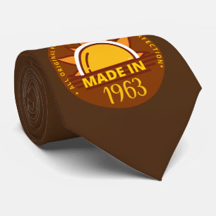 MADE IN 1963 funny birthday gift                   Tie