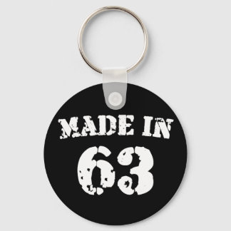 Made In 1963 Key Ring