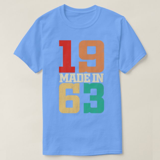 Made in 1963 T-Shirt (Design Front)