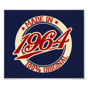 Made In 1964 Photo Print