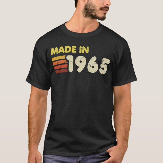 Made In 1965 60th Birthday T-Shirt (Front)