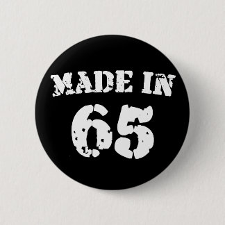 Made In 1965 6 Cm Round Badge