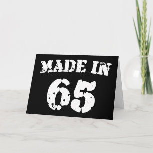 Made In 1965 Card