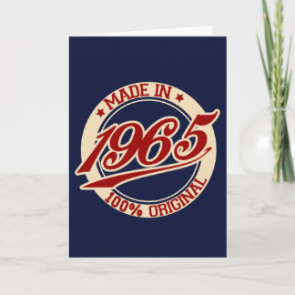 Made In 1965 Card