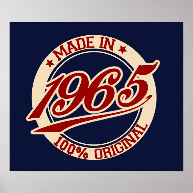 Made In 1965 Poster (Front)