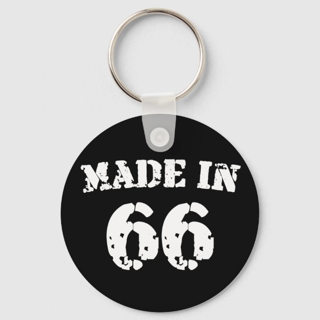 Made In 1966 Key Ring (Front)