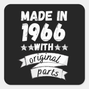 made in 1966 with original parts, square sticker