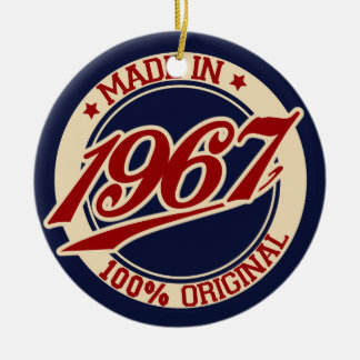 Made In 1967 Ceramic Tree Decoration