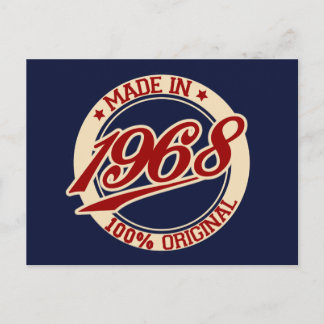 Made In 1968 Postcard