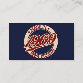 Made In 1969 Business Card