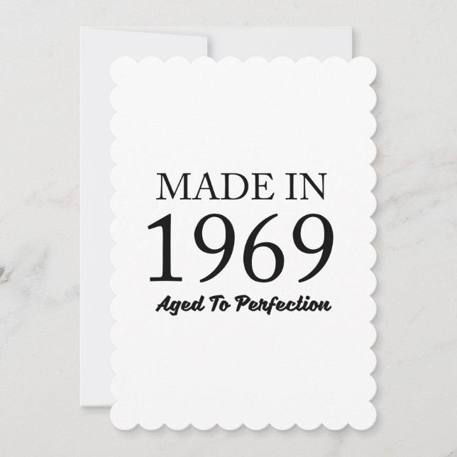 Made In 1969 Card (Front)