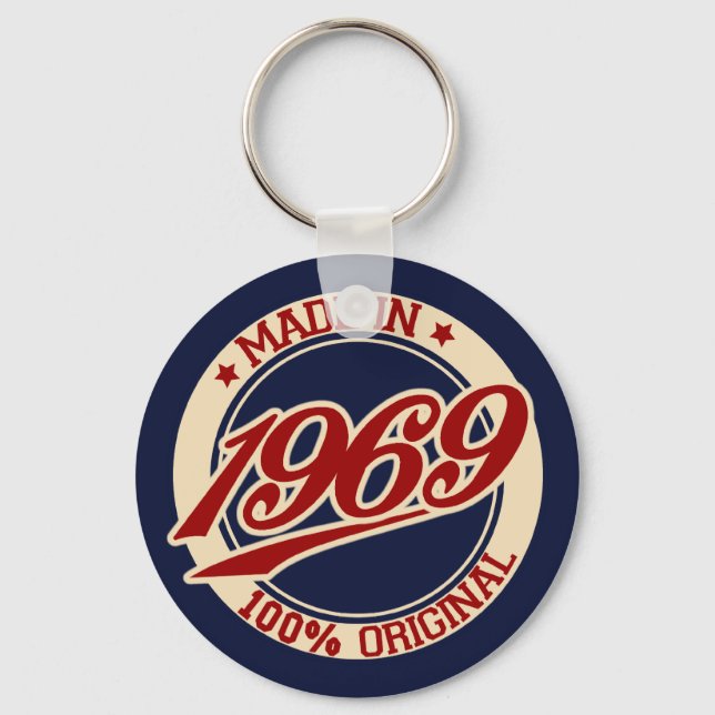 Made In 1969 Key Ring (Front)