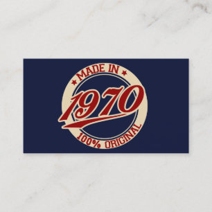 Made In 1970 Business Card