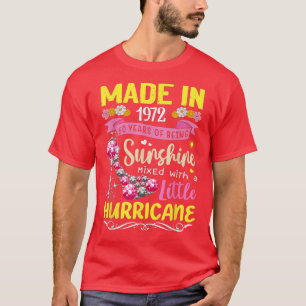 Made In 1972 50 Year Old Gift 50th Birthday Girl Q T-Shirt