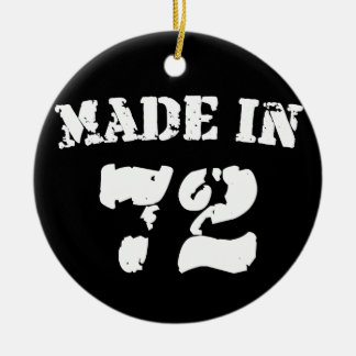 Made In 1972 Ceramic Tree Decoration