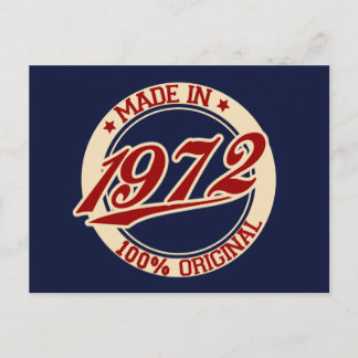 Made In 1972 Postcard