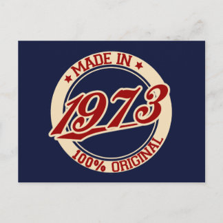 Made In 1973 Postcard
