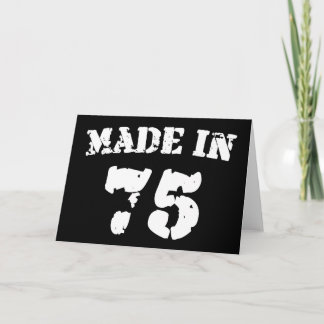 Made In 1975 Card