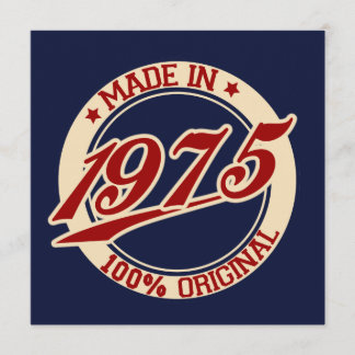 Made In 1975 Card