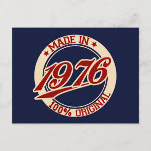 Made In 1976 Postcard