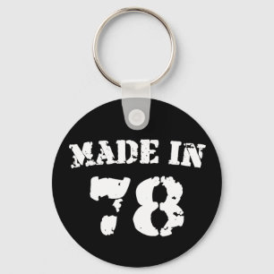 Made In 1978 Key Ring