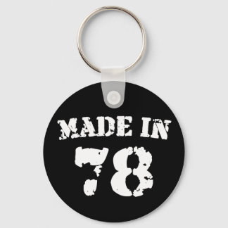 Made In 1978 Key Ring