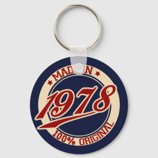 Made In 1978 Key Ring