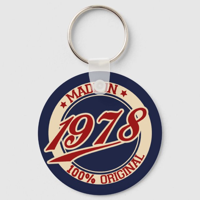 Made In 1978 Key Ring (Front)