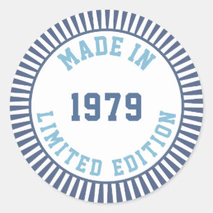 Made in 1979 classic round sticker