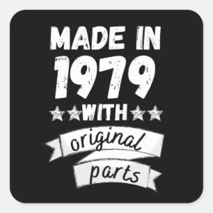 made in 1979 with original parts, square sticker