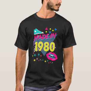Made In 1980 42nd Birthday 80s 90s 1990s 1980s Nos T-Shirt