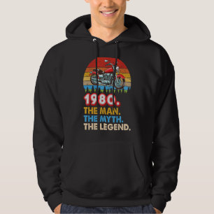 Made In 1980 The Man Myth Legend 41 Years Old 41st Hoodie