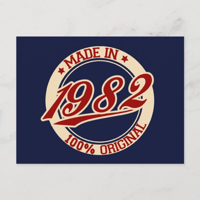 Made In 1982 Postcard (Front)