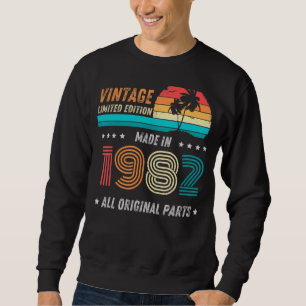 Made In 1982 Vintage 1982 40th Birthday Original P Sweatshirt