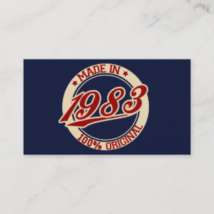 Made In 1983 Business Card